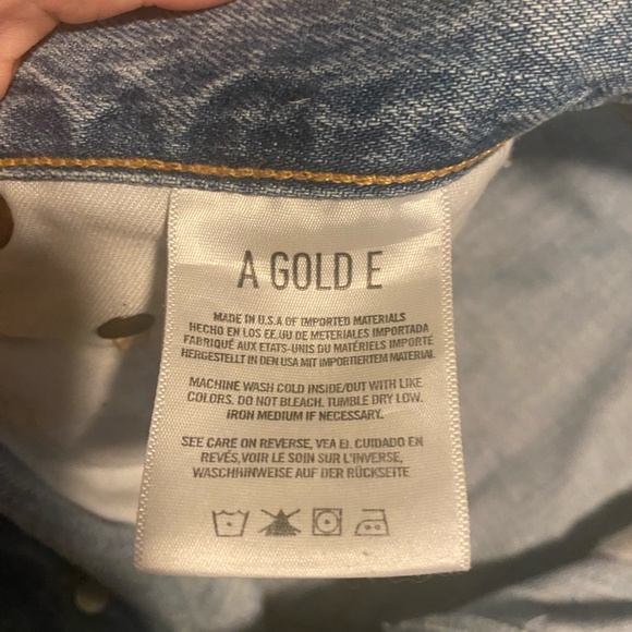 Agolde Riley High Rise Crop in Shatter Color - Picture 4 of 9